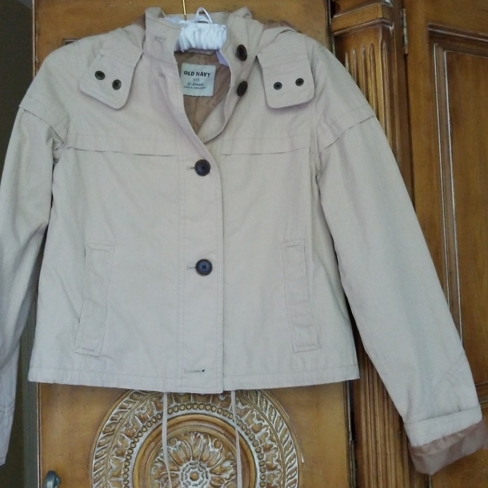 Khaki lined lightweight jacket